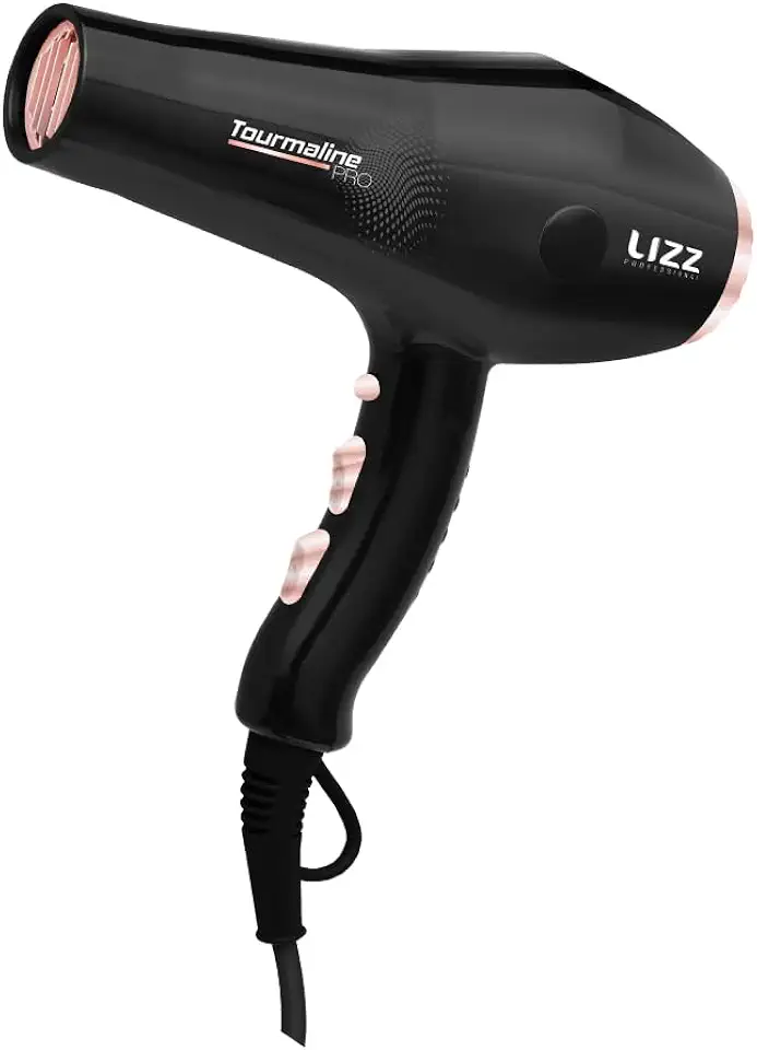 Lizz Professional Secador De Cabelo Secador De Cabelo Profissional Tourmaline Pro 2400W-220V St0004B Preto