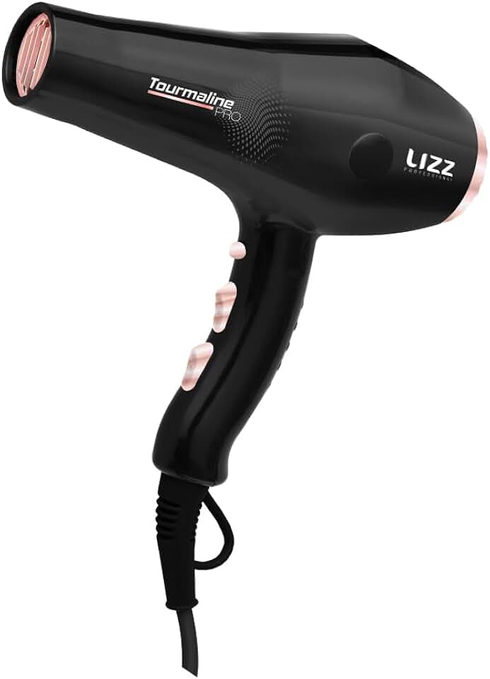 Lizz Professional Secador De Cabelo Secador De Cabelo Profissional Tourmaline Pro 2400W-220V St0004B Preto