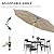 YITAHOME 10FT Patio Umbrella Push Button Tilt and Crank Adjustment Market Table Umbrella 8 Sturdy Ribs Aluminum Outdoor Umbrella UV Resistant for Garden, Deck, Beach, Khaki (Not Base Included)