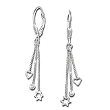 [page_title]-SilberDream Ohrringe für Damen 925 Silber Ohrhänger 3er Kettchen SDO5733