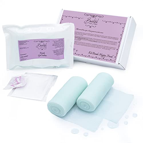 Kit de vendas salinas, vendas de drenaje con sales del Mar Muerto, tanga desechable, pantalones de cartón desechables Cover