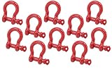 Mytee Products 5/8' Anchor Shackle Forged Carbon Steel w/Alloy Screw Pin WLL # 3.25 Tons (6,500 lbs)|Double...