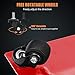 PrecisionAuto Wheel Dolly with 6000 Lbs Capacity, 360° Swivel & Locking Casters, Diamond Tread Plate for Enhanced Grip, Easy Assembly, Compatible with Cars, Trucks, and RVs, Red
