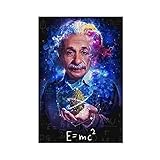 Buntes berühmtes Albert Einstein Leinwand-Poster, 