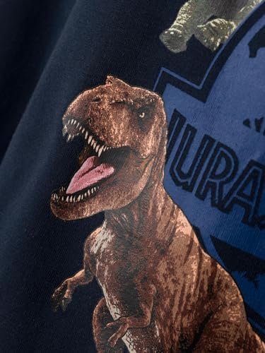 NAME IT Erkek Bebek NMMFALK JURASSIC SWEAT UNB SKY Sweatshirt Koyu Mavi 1-1,5 Yaş - Görsel 4