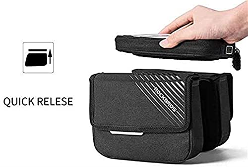 Bolsa de bicicleta táctil SSDD para cuadro de montaña y soporte de móvil 3