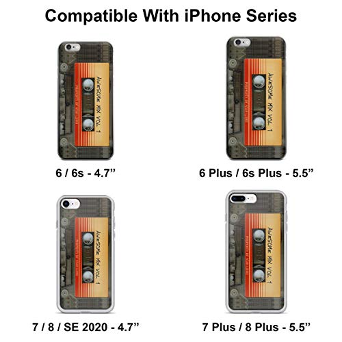Vorissots Awesome Transparent Mix Cassette Tape Volume 1 Phone Case Compatible With Iphone 11 Pro Max Funny Shockproof Charm #TOP1