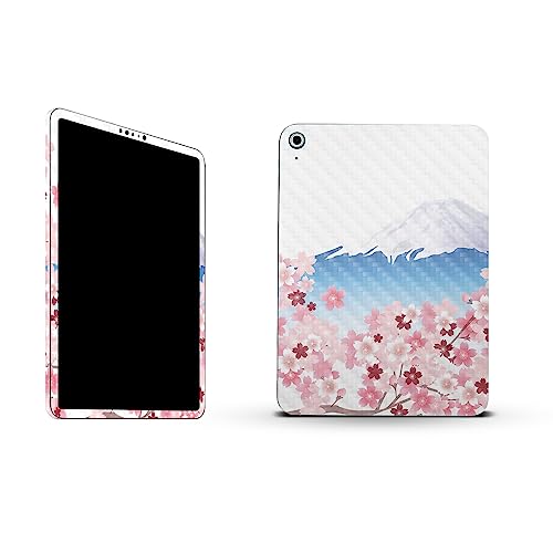 Image of MightySkins Carbon Fiber Skin Compatible with Apple iPad 10.9 inch 10th Gen (2022) Full Wrap Kit - Fuji Scene | Protective, Durable Textured Carbon Fiber Finish | Easy to Apply | Made in The USA