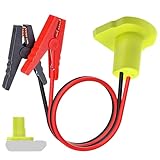 Jumper Cables for Car with Adapter Compatible with Ryo.bi 18V Batteries, Silicone Wire 8AWG 2FT Automotive Booster Cables for Jump Starting Car Using Tool Battery, Temperature Resistance 392℉(200℃)