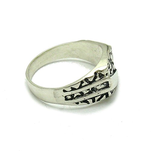 Anillo de plata de ley para hombre sólido 925 R001554