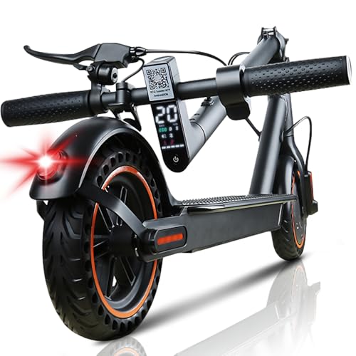 QnQ Trottinettes Électriques Adulte, 2025 Trottinette Pliable 8,5, Moteur 500W/25KM/H Autonomie 20KM, Pneus Nid d'abeille Increvables, Contrôle Via APP et Affichage LED,Batterie 36V 7.5Ah, Max 120kg