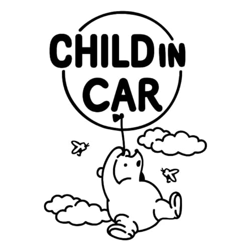 くま クマ の プーさん 風船 child in car 車 ステッカー シール チャイルド イン カー かわいい おしゃれ キャラクター グッズ シンプル 雑貨 ギフト プレゼント お祝い 子供 赤ちゃん カワイイ オシャレ 防水 お洒落 可愛い(190