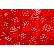 Bayside Candy Gummy Red Raspberries - Berry Red Gummi Raspberries 1LB