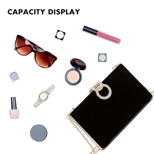 Image of Clutch Purse for Women, Evening Bag with Removable Chain Strap Elegant Handbag for Wedding /Prom /Cocktail /Party