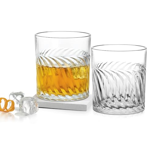 Image of Treo by Milton Tide Whiskey Glass Set of 6 I Premium Glass Tumbler for Bourbon, Scotch & Cocktails I 340 ml