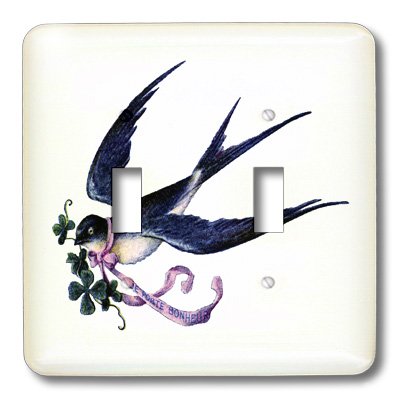 French Good Luck Bird interrupteur de type double pour rénovation - 4