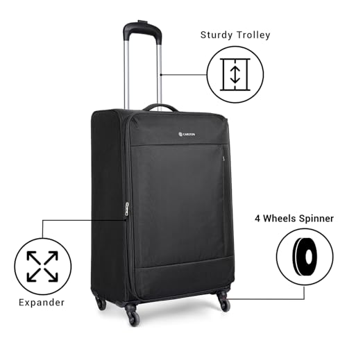 Image of VIP Elante - S03 Set of 3 (Cabin+Medium+Large) Trolley Bag, Cm | TSA | 4 Wheels | 3 Year International Warranty | Black & Three Grey Skybags Duffle Bags