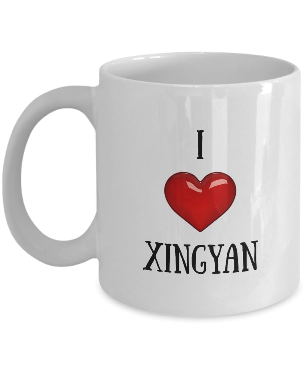 I Love Xingyan Coffee Mug - Personalized Cup with Name Xingyan, Customized Birthday/Christmas/Holiday Gift Idea for Xingyan 11oz Playful Fox PFX42B