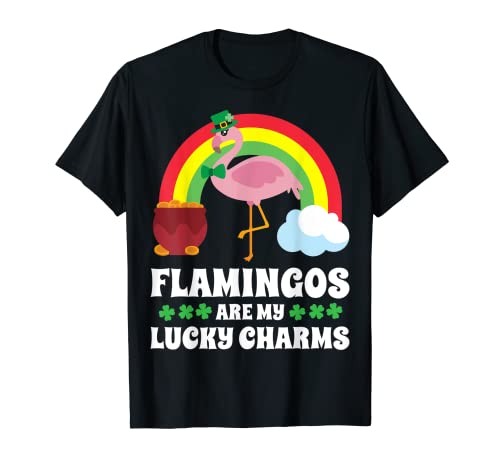 Flamingos My Lucky Charms Funny St Patricks Day 2020 Regalo Camiseta