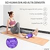 unycos - Foam Roller【Carico 130 kg】Rullo Massaggio Muscolare per Gambe, Schiena, Braccia, Trigger Point, Automassaggio, Yoga, Pilates, Physio, Fitness | Ultraleggero in EVA Dura 33x14 cm (Viola) #5