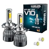 Kit Lâmpada para Farol e Milha Super LED V10 20000 Lúmens, 30W, 6500K Super Branco, 12V, Plug and Play com LED Chip CSP (H27)
