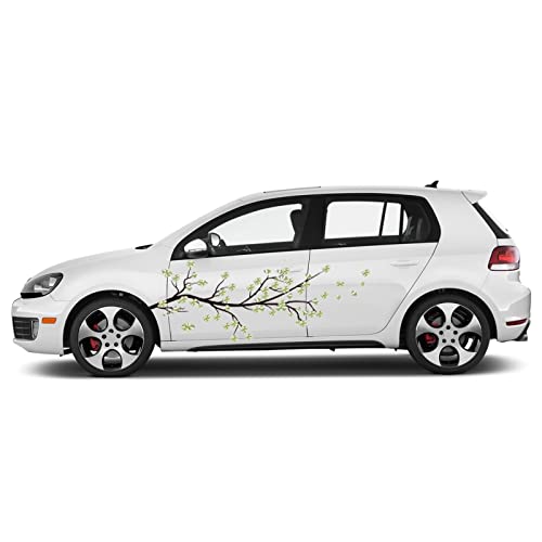 Image of 2PCS Cherry Blossom Car Livery, Japanese Theme Side Car Vinyl Livery, Universal Size, Large Vehicle Graphics, Car Livery (5)