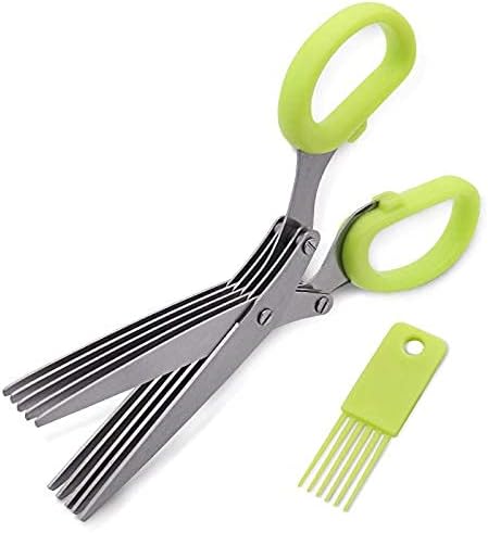 Kitchen Scissors Kitchen Shears Multifunctional Stainless Steel for Kitchen Knives 5 Layers Sushi Shredded Scallion