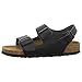 Produktbild BIRKENSTOCK Milano Birko-Flor, Unisex-Sandalen für Erwachsene, - Nero Marrone - Größe: 38 EU