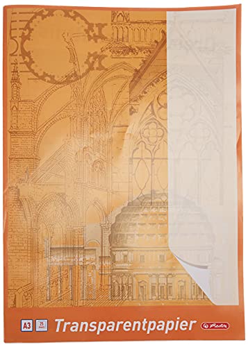 Herlitz - Blocco a 696302 carta trasparente A3, 25...