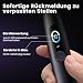 Oclean X Pro Elektrische Zahnbürste, Schallzahnbürste mit Farbdisplay, 3 Putzmodi & 32 Intensitäten, 30 Tage Akkulaufzeit, mit Timer, Drucksensor & APP, Dunkellila