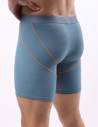 Murimia Mens Underwear Boxer Briefs Soft Comfortable Long Leg Underwear for Men3