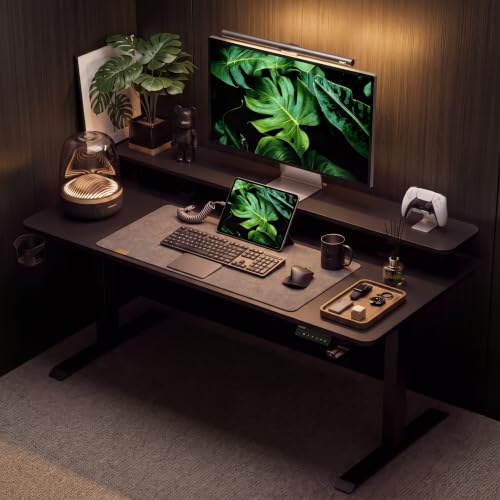 Image of DrLuxur Zenith Momentum Electric Standing Desk 140x60cm | Monitor Riser | One-Piece 15mm Tabletop | Adjustable 70-114cm | 3 Memory Presets | BIS Certified | Child Lock | Zero Wobble | 5 Year Warranty