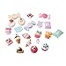 PH PandaHall Candy Cake Slime Charms, 50pcs Candy Sweets Resin Flatback Charms Mixed Color Cute Sugar Resin Cabochons Ornament Beads Making Supplies for DIY Scrapbooking Crafts Cell Phone Case Making