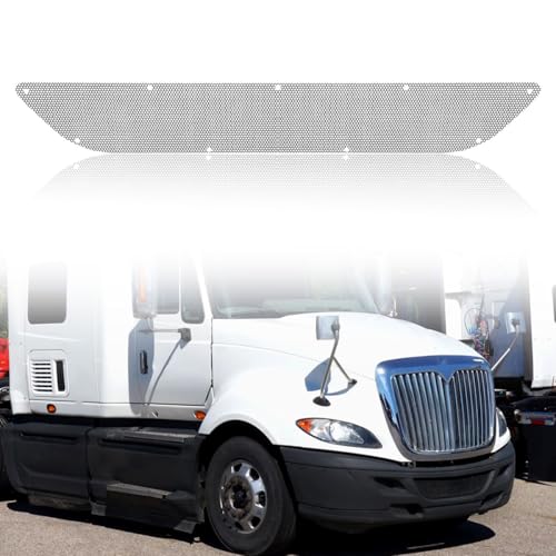 Honeycomb Mesh Front Bumper Grille Grill Compatible with International 2002-2018 Prostar
