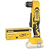 Brushless Right Angle Drill for DeWalt 20V Battery (Tool Only), 3/8 Cordless Angle Drill with Compact Design & Variable Speed, featuring an LED Light for Screws/Drilling
