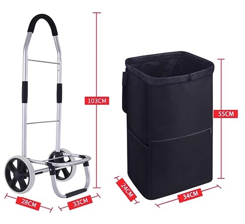 Carrello della Spesa, Carrello della Spesa Carrelli Portatile Resistente all'Usura Arte Home