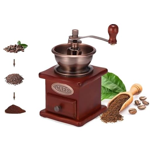 Molinillo de café manual de grosor ajustable, molinillo de granos de café, molinillo de madera vintage, molinillo de café de mano para el hogar, cocina, oficina, camping, viajes