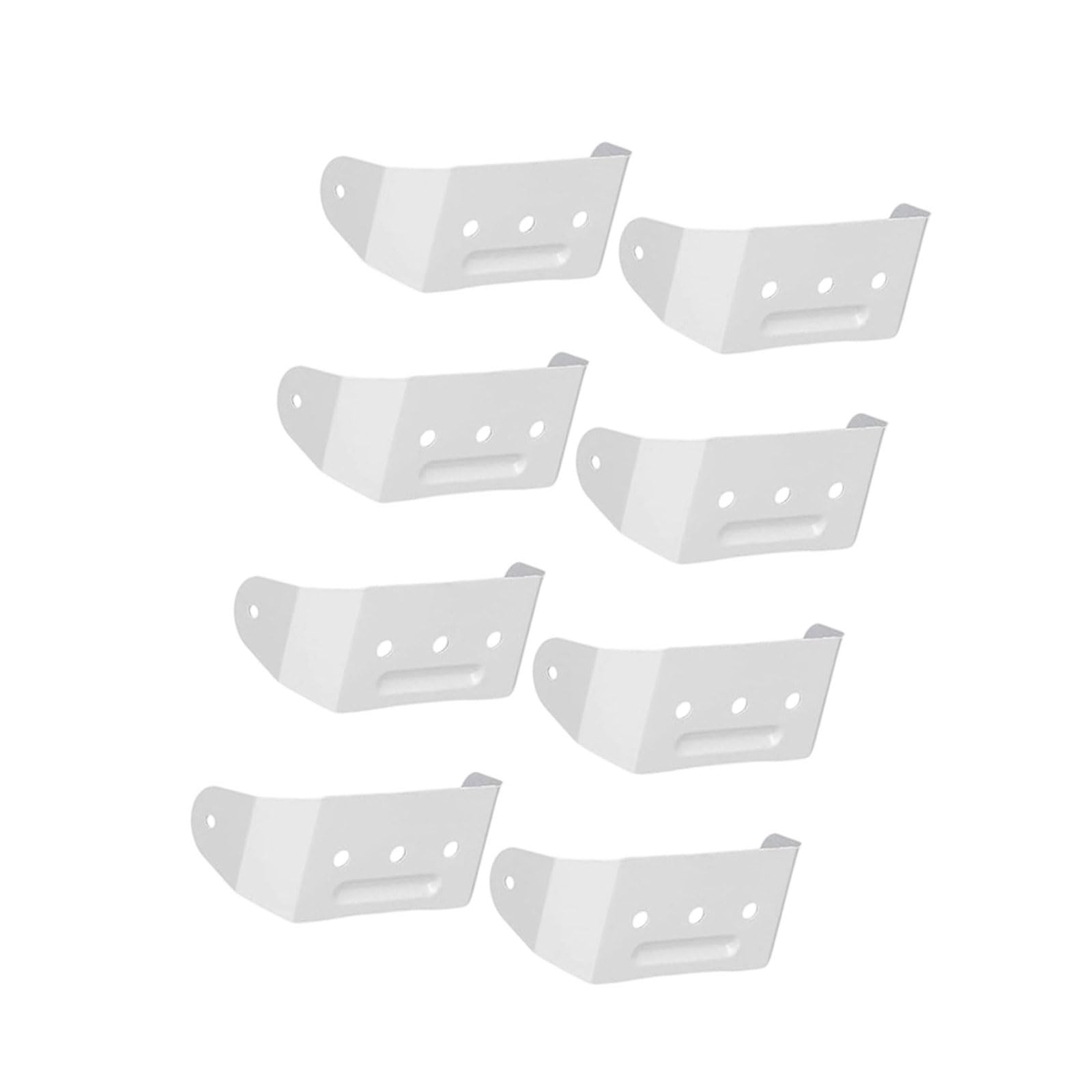 Zbiianxer 8Pcs Gutter Downspout Straps Replacement Aluminum Rain Gutter Straps Wall Mount Brackets For 2X3inch Gutters Pipes Enduring For Secure Wall Mounting
