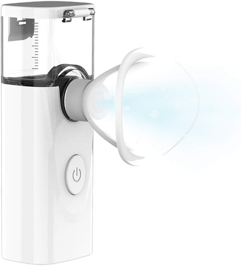 Nano Facial Mister USB oplaadbare, Mini Facial Steamer, Handy Moisturizing Mist Sprayer, Atomisatie Eyelash Extensions Skin Care Steamer,White