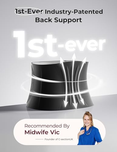 Momcozy Ergowrap Postpartum Belly Band for Natural and C-Section Recovery, Abdominal Binder with 3D Abdomen Lifting & Ergonomic Back Support, Seamless Belly Wrap Shapewear for Post Surgery Recovery2