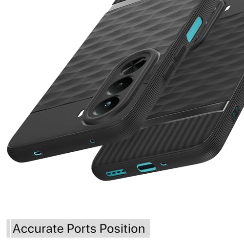 Image of Pikkme Back Cover for Realme P4x 5G Camera Protection 3D Hexa Cube Design Silicone Protective Bumper Case (Black)