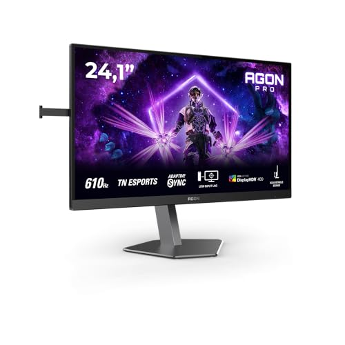 AOC Agon AG246FK6 Monitor 24” FHD, 610Hz, TN Esports, 0.5 ms GtG,...