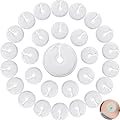 Tondiamo 28 Packs g Tube Button Covers Feeding Tube Pads Supplies Soft Abdominal Feeding Cotton Pads Covers Accessories for Nursing Care 3 Inch(White)