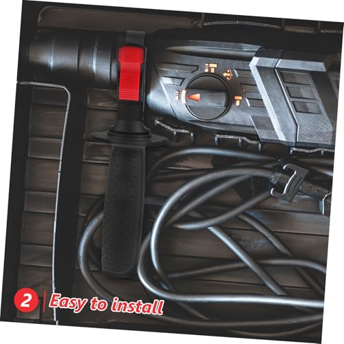 Miniatura 5 de Anneome Mango De Martillo Eléctrico Mango De Agarre Antideslizante De Plástico De Taladro De De Martillo Eléctrico Ajustable Suministro De Reemplazo De Agarre