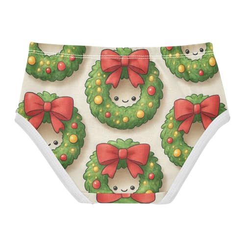 Girls' Underwear Organic Cotton Toddler Underwear for Toddler Girls Wreaths2