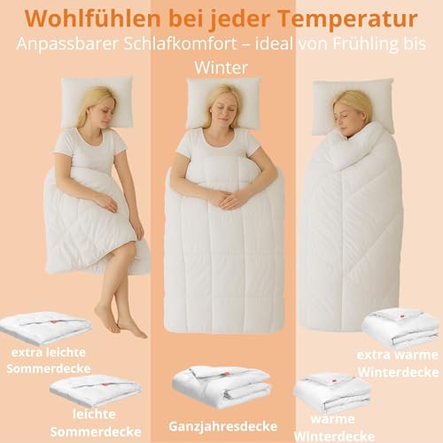 Leichte Bettdecke Sleepling Sommerdaunendecke 135×200 cm