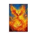 Phoenix Rising Leinwand-Kunstdruck, Phoenix-Poster, 