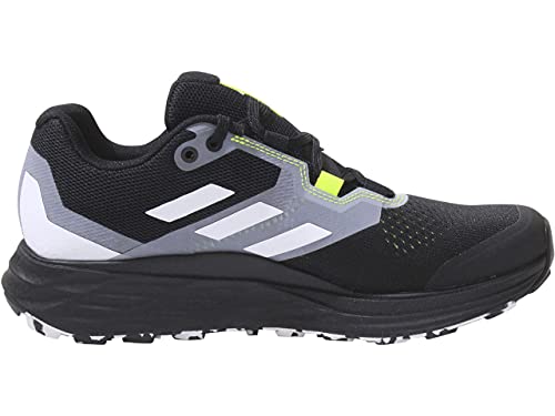 Adidas Men's Terrex Two Flow Trail Running Shoe, Core Black/Crystal White/Solar Yellow, 6.5 #TOP4
