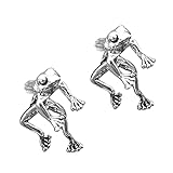 【Großes Geschenk für Froschliebhaber】 Zwei-Wege-Froschohrringe, Froschliebhaberschmuck Retro-Ohrstecker abnehmbares Ohrringgeschenk für Frauen, eine gute Wahl als Geschenk für Sie und Ihre Naturliebhaberfreunde