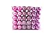Produktbild Lifestyle & More Weihnachtskugeln Christbaumkugeln Set 61 teilig mit nur Großen Kugeln Ø 6 cm Rosa inklusive Sternspitze und passenden Anhängern